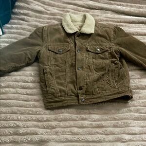 Old Navy Brown Jean Jacket with Sherpa Collar